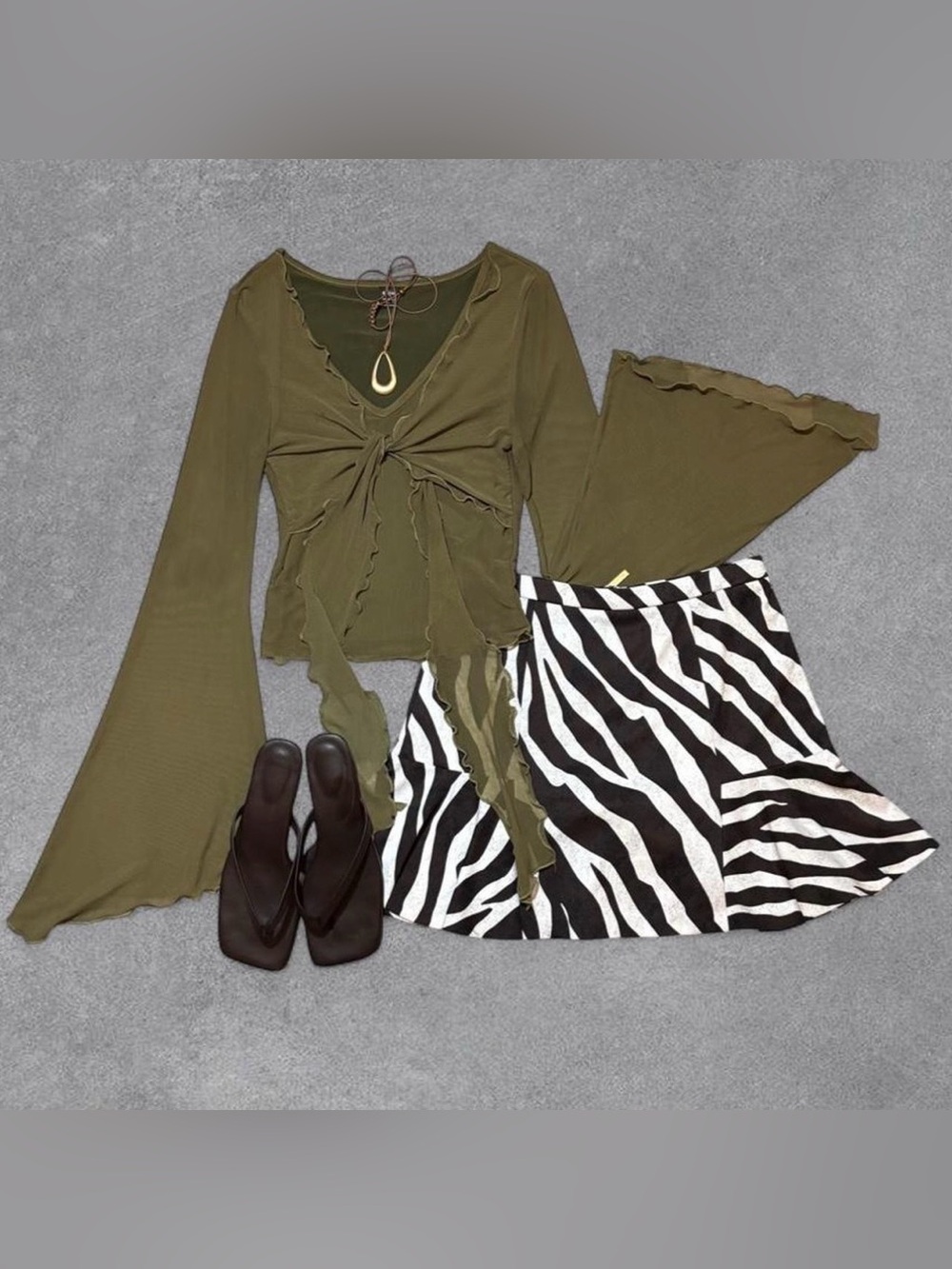 Michael Kors Zebra Print Skirt